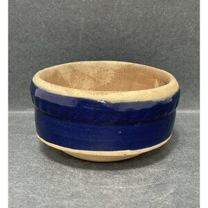 Vintage Rowe Pottery Works Prototype Bowl Cobalt Blue Glaze